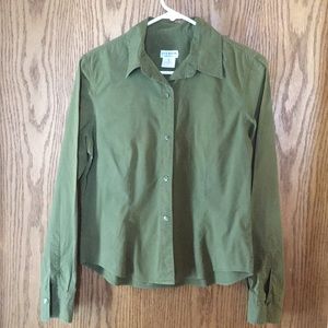 Guy Rover Green Blouse Size Medium